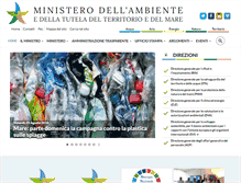 Tablet Screenshot of minambiente.it